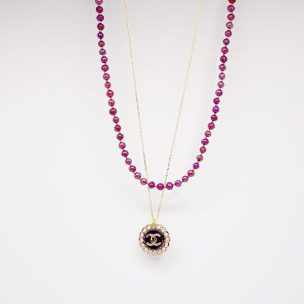 Colette Burgundy Pearl Necklace