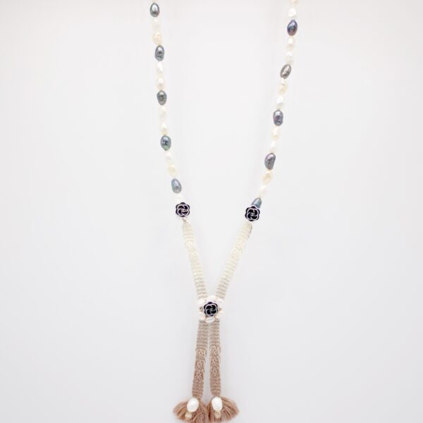 Camille Tricolor Baroque Pearl Necklace