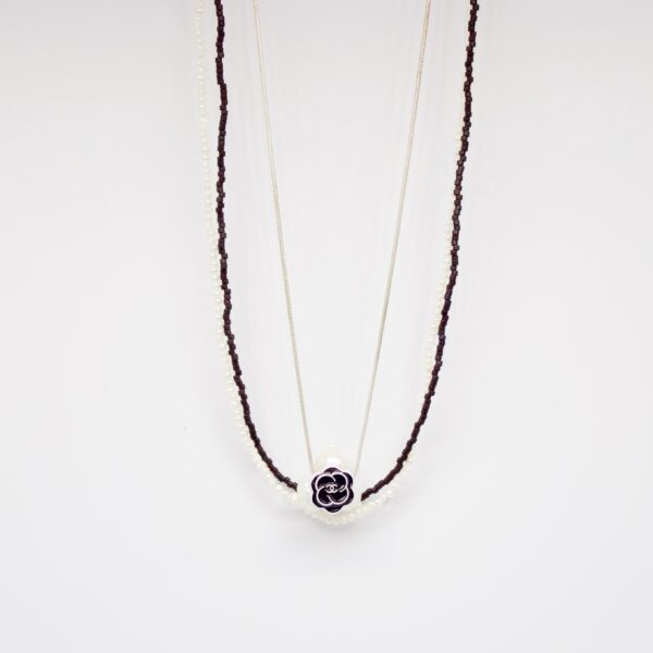 Élodie White Seed Pearl Necklace